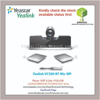 Yealink VC500-BT Mic-WP: VIDEO CONFERENCING ENDPOINT