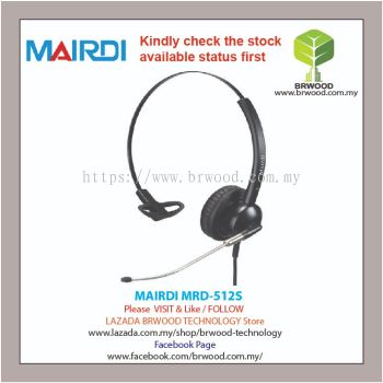 MAIRDI MRD-512S: Mairdi Single Ear (Monaural) rigid metal tube microphone boom For Call Center Headsets