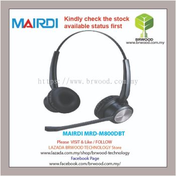 MAIRDI MRD-M800DBT: MAIRDI DOUBLE EAR (MONOURAL) BLUETOOTH WIRELESS HEADSET