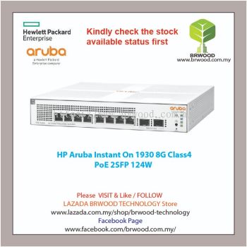 HP ARUBA JL681A: Instant On 1930 8G Class 4 PoE 2SFP 124W SWITCH