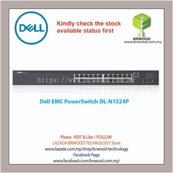 Dell EMC PowerSwitch N1524P 24G PoE+ c/w 4 10GbE SFP+ Switch