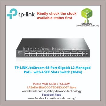 TP-LINK T1600G-52PS (TL-SG2452P): JETSTREAM 48-PORT GIGABIT L2 MANAGED POE+ WITH 4 SFP SLOTS SWITCH