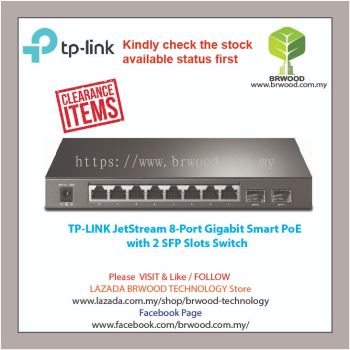 TP-LINK T1500G-10PS(TL-SG2210P): JETSTREAM 8-Port Gigabit Smart PoE Switch with 2 SFP SWITCH