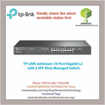 TP-Link T2600G-18TS(TL-SG3216): JetStream 16-Port Gigabit with 2 SFP L2 Managed Switch