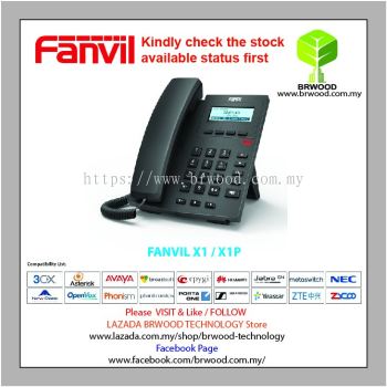FANVIL X1 / X1P : Entry level IP Phone