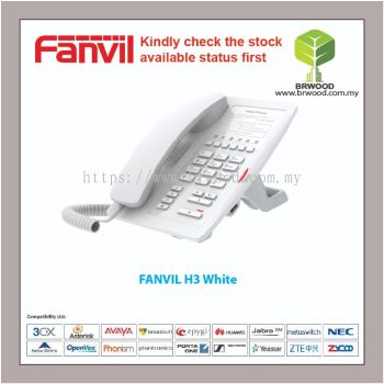 FANVIL H3 White : White Color Hotel IP Phone