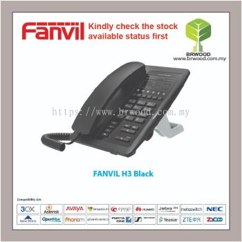 FANVIL H3 Black - Black Color Hotel IP Phone