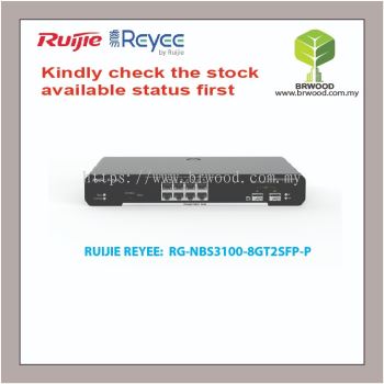 RUIJIE REYEE RG-NBS3100-8GT2SFP-P: 8GE PoE c/w 2 SFP 125W PoE power Gigabit Cloud Managed Switches