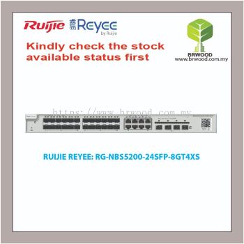 RUIJIE REYEE RG-NBS5200-24SFP-8GT4XS: 24 SFP C/W 8GE COMBO AND 4 SFP+ GIGABIT L2+ CLOUD MANAGED SWITCHES