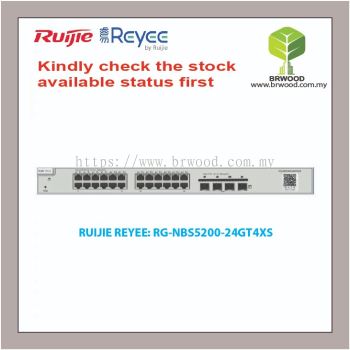 RUIJIE REYEE RG-NBS5200-24GT4XS: 24GE C/W 4 SFP+ GIGABIT L2+ CLOUD MANAGED SWITCHES