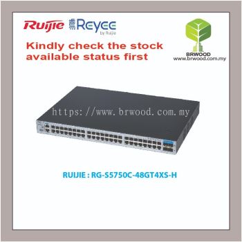 RUIJIE RG-S5750C-48GT4XS-H: RG-S5750-H 48-PORT GIGABIT L3 MANAGED SWITCH WITH SFP+