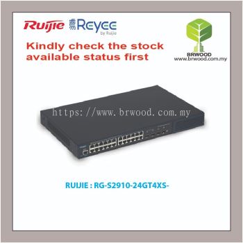 RUIJIE RG-S2910-24GT4XS-E: RG-S2910XS 24-PORT GIGABIT L2+ MANAGED SWITCH WITH SFP+