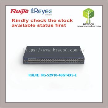 RUIJIE RG-S2910-48GT4XS-E: RG-S2910XS 48-PORT GIGABIT L2+ MANAGED SWITCH WITH SFP+