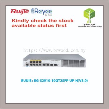 RUIJIE RG-S2910-10GT2SFP-UP-H(V3.0): RG-S2910 10-PORT GIGABIT L2+ MANAGED HPOE SWITCH WITH 2-SFP (520W)