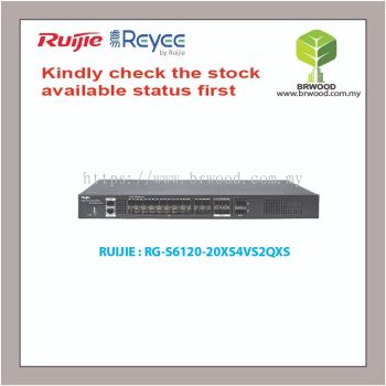 RUIJIE RG-S6120-20XS4VS2QXS: RG-S6120 24-PORT 10G SFP+ FULL LAYER 3 MANAGED CORE SWITCH WIH 40G UPLINK