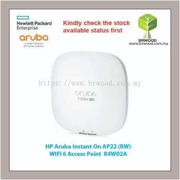HP ARUBA R4W02A: INSTANT ON AP22 (RW) WIFI 6 ACCESS POINT 