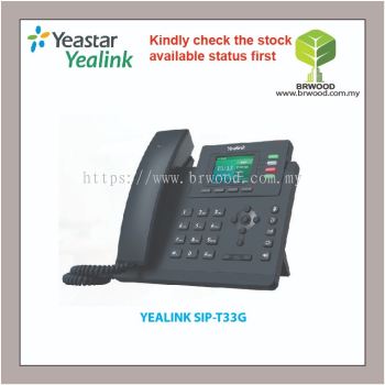 YEALINK SIP-T33G: Entry-level IP Phone with 4 Lines & Color LCD (POE)