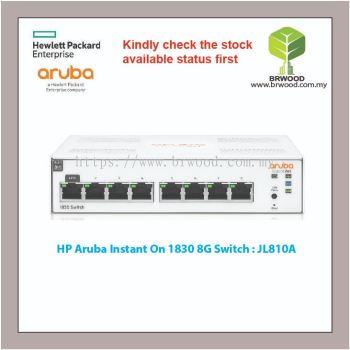 HP Aruba JL810A: Instant On 1830 8G Switch 
