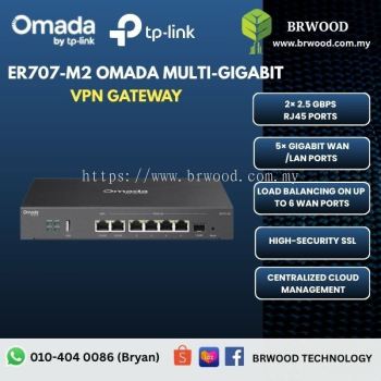 OMADA TP-LINK ER707-M2: Multi-Gigabit VPN Gateway