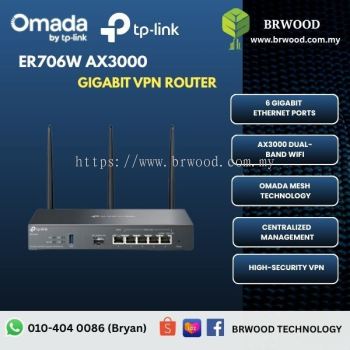 OMADA TP-LINK ER706W: AX3000 Gigabit VPN Router