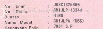 HINO JO8C POWER STEERING PUMP NEW ORI