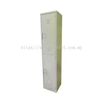 2 Compartment Locker 18'' additional shelf 