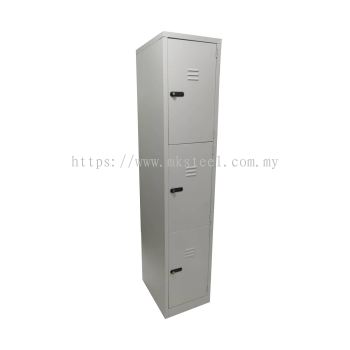 3 Compartment Locker Addition Shelves - Combination Lock