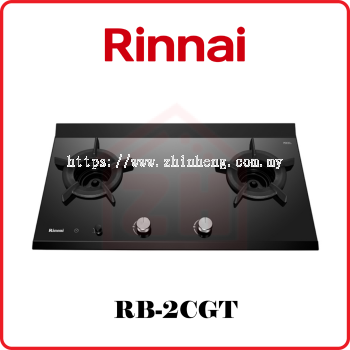 RINNAI 2-Inner Burner Built-in Gas Hob (Glass) RB-2CGT