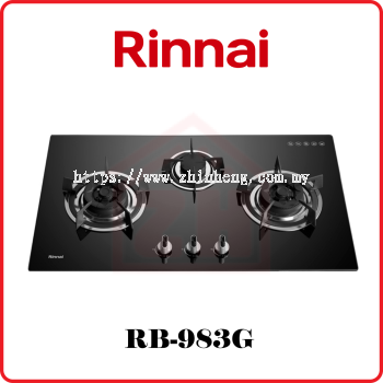 RINNAI 3-Burner Flexi Hob Built-in Gas Hob (Glass) RB-983G