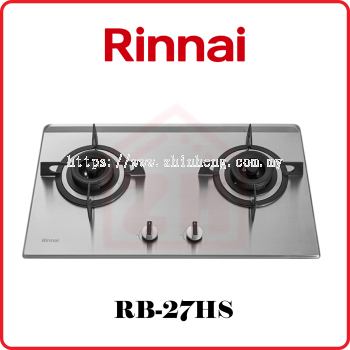 RINNAI 2-Burner Built-in Gas Hob (Stainless Steel) RB-27HS