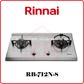 RINNAI 2-Burner Built-in Gas Hob (Stainless Steel) RB-712N-S