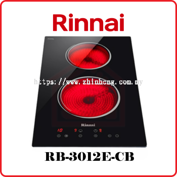 RINNAI 30cm 2-zone Vitroceramic Hob RB-3012E-CB