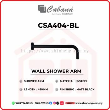 CABANA WALL SHOWER ARM CSA404-BL