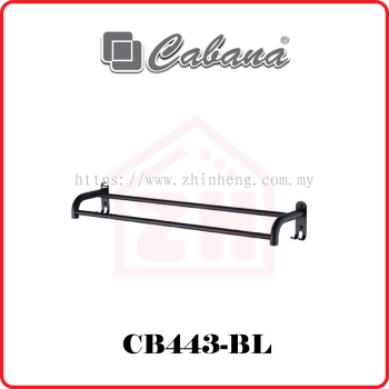 CABANA Towel Shelf & Bar CB443-BL