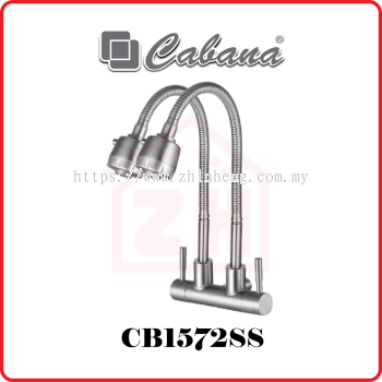 CABANA Wall Mounted Kitchen Tap (Double) CB1572SS