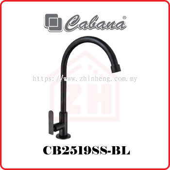 CABANA Pillar Mounted Kitchen Tap CB2519SS-BL