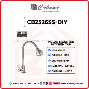 CABANA Pillar Mounted Kitchen Tap CB2526SS-DIY