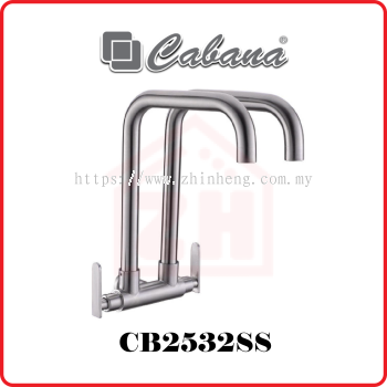 CABANA Wall Mounted Kitchen Tap (Double) CB2532SS