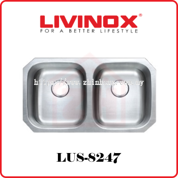 LIVINOX 2 Bowls SS UM Sink LUS-8247