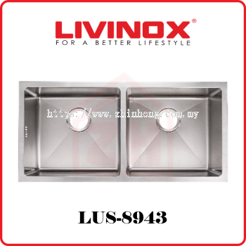 LIVINOX 2 Bowls SS UM Sink LUS-8943