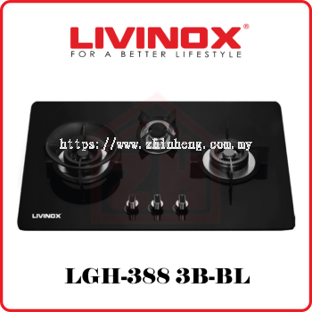 LIVINOX 3 Burner Gas Hob LGH-388 3B-BL