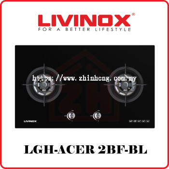 LIVINOX 2 Burner Gas Hob LGH-ACER 2BF-BL