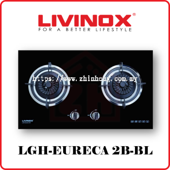 LIVINOX 2 Burner Gas Hob LGH-EURECA 2B-BL