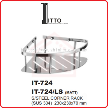 ITTO Stainless Steel Corner Rack IT-724 & IT-724/LS