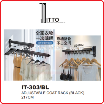 ITTO Adjustable Coat Rack IT-303/BL