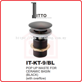 ITTO Pop Up Waste IT-KT-9/BL