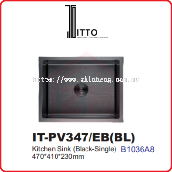 ITTO PVD EMBOSSED TECHNOLOGY IT-PV347/EB(BL)