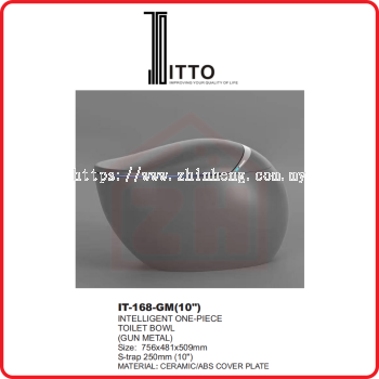 ITTO Intelligent One-Piece Toilet Bowl IT-168-GM(10")