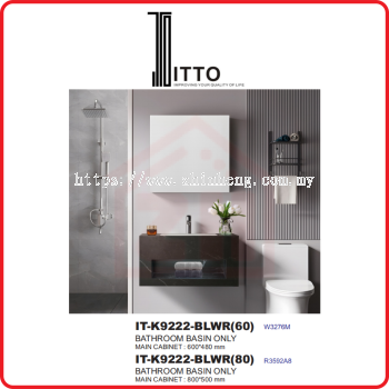 ITTO Premium Bathroom Basin IT-K9222-BLWR (60) / (80)