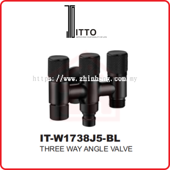 ITTO Three Way Angle Valve IT-W1738J5-BL